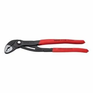 Knipex Cobra Water Pump Pliers, 12 OAL, V-Jaws, 30 Adjustments, Serrated, 8701300