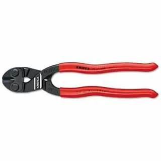Knipex CoPlow Bolt Space-saving Bolt Cutter, 8 OAL, 1/4 Cutting Cap, Recessed Blade, 7131200