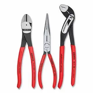Knipex Durable Alligator Plier Set, 3 Pc, Plastic Storage case, 00-20-08-US1