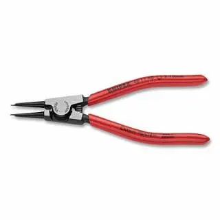 Knipex External Snap Ring Plier, 5-1/2 L, Straight Tip, 1/8 to 25/64 , 6/Carton, 4611A0