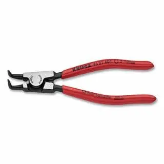 Knipex Fade-Resistant External Snap Ring Plier, 5-1/4 , 90° Angled Tip, 1/8 to 25/64 , 4621A01