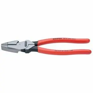 Knipex New England Linesman Channel Lock Pliers, 9 1/2 Length, Plastic Coated Handle, 0901240SBA