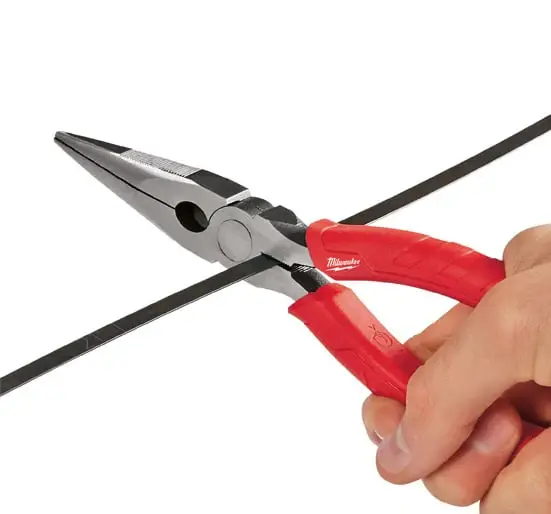 Milwaukee 48226101 Long Nose Pliers - 8in/200mm - 8" Generous Nose Pliers