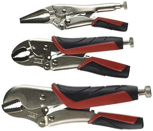 3 Piece Easy Release Action Locking Plier Set