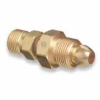 WESTERN ENTERPRISES Brass Alloy Cylinder Modifyor, From Cga-580 Nitrogen To Cga-320 Carbon Dioxide, 810