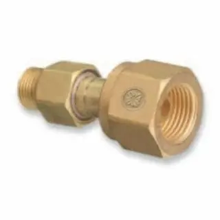 WESTERN ENTERPRISES Brass Alloy Cylinder Modifyor, Cga-300 Commercial Acetylene To Cga-200 inMc Acetylene, 304