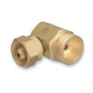 WESTERN ENTERPRISES Brass Cylinder Modifyor, From Cga-200 Mc inAcetylene To Cga-520 inB Tank 90°, 305