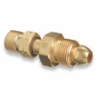 WESTERN ENTERPRISES Brass Cylinder Modifyors, From Cga-580 Nitrogen To Cga-350 Hydrogen, 811