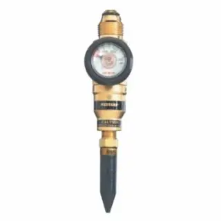 WESTERN ENTERPRISES Economy Balloon Inflator Gauge, Helium, 38 To 85 Psig, Cga 580, 3000 Psi Inlet, R125G