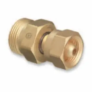 WESTERN ENTERPRISES Fire Red Brass Cylinder Modifyor, From Cga-200 Mc Acetylene To Cga-520 B Tank, 314