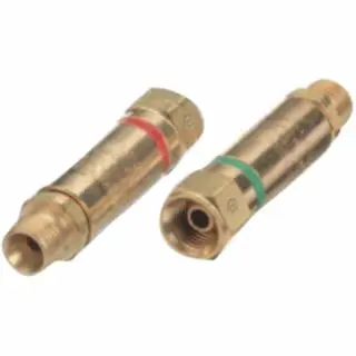 WESTERN ENTERPRISES Flashsupport Arrestor Component, Oxygen/Fuel Gas, Regulator Modifyor, 9/16 To 18 Tpi, FA-30