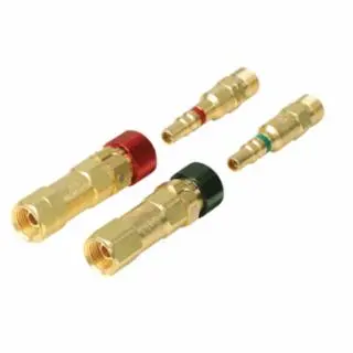 WESTERN ENTERPRISES Quick Connects, Hose To Hose Check, Qdb205 Threaded Plug-M; Qdb201 Socket-F, Fuel Gas, QDB21