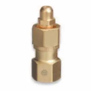 WESTERN ENTERPRISES Red Brass Cylinder Modifyor, From Cga-540 Oxygen To Cga-580 Nitrogen, 416