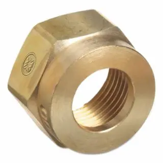 WESTERN ENTERPRISES Regulator Inlet Acorn Nut, Acetylene (Mc), Brass, Cga-200, 0.628 To 20 Ngo, Rh Female, 305-2