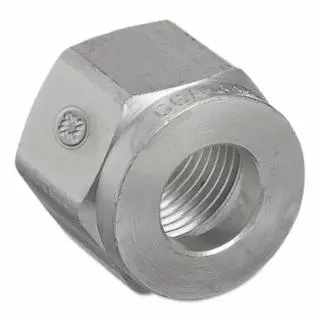WESTERN ENTERPRISES Regulator Inlet Blind Flange Nuts, Non-Corrosive Gases, Brass, Cga-330, 10 pack, 334