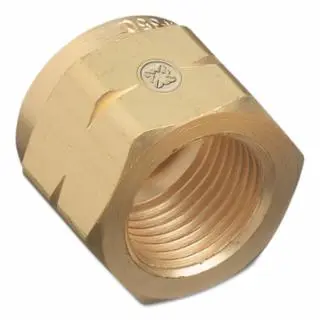 WESTERN ENTERPRISES Regulator Inlet End Cap Nuts, Hydrogen; Natural Gas, Plastic, Cga-350, 682P