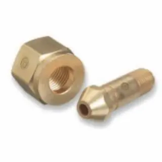 WESTERN ENTERPRISES Regulator Inlet Hex Nipples, Acetylene (Commercial), 1/4 (Npt), 2 1/2 L, Cga-300, 10 pack, 616-3