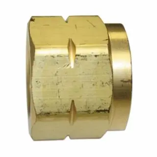 WESTERN ENTERPRISES Regulator Inlet Lock Nut, Hydrogen; Natural Gas, Yellow Brass, Cga-350, 0.83 To 14 Ngo, Lh Female, 82