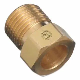 WESTERN ENTERPRISES Regulator Inlet Lock Nuts, Medical Breathing Mixtures, Naval Brass, Cga-280, 284