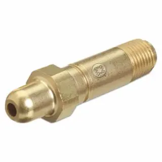 WESTERN ENTERPRISES Regulator Inlet Nipple, Air, 1/4 (Npt), 2-1/2 L, Brass, Cga-346, 14-3