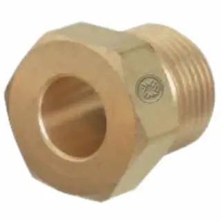 WESTERN ENTERPRISES Regulator Inlet Nut, Argon/Helium/Nitrogen, Brass Alloy, Cga-580, 92