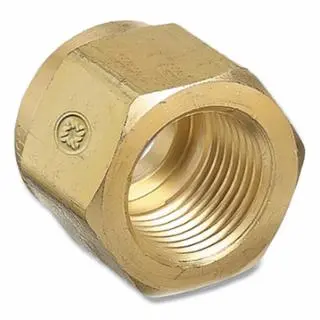 WESTERN ENTERPRISES Regulator Inlet Nuts, Carbon Dioxide (Co2), Brass, Cga-320, Hand-Tight, 6-CO-2