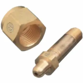 WESTERN ENTERPRISES Regulator Inlet Nuts, Corrosive Gases, Stainless Steel, Cga-330, SS-334