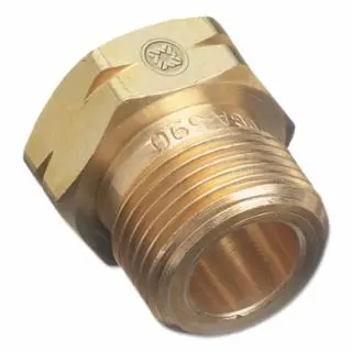 WESTERN ENTERPRISES Regulator Inlet Nuts, Industrial Air, Plastic, Cga-590, 10 pack, 693P