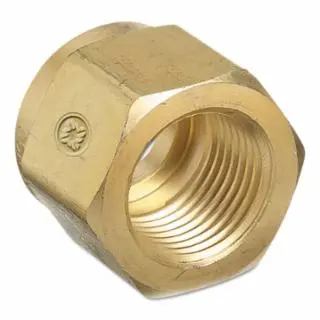 WESTERN ENTERPRISES Regulator Inlet Threaded Nuts, Carbon Dioxide (Co2), Plastic, Cga-320, 6-CO-2P