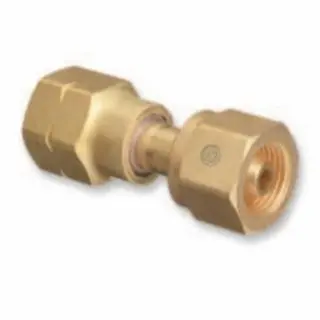 WESTERN ENTERPRISES Yellow Brass Cylinder Modifyors, From Cga-346 Air To Cga-590 Industrial Air, 843
