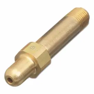 WESTERN Fluorescent ENTERPRISES Regulator Inlet Barrel Nipples, Air, 1/4 (Npt), 3 , Brass, Cga-347, Hand-Tight, 6347-3 WES...