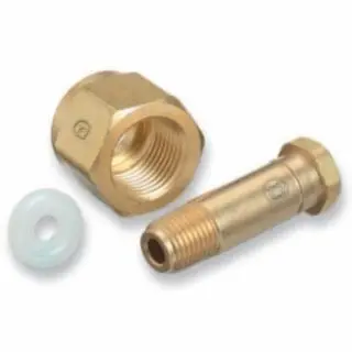 WESTERN Heat-Resistant ENTERPRISES Regulator Inlet Nipples, Co2, 1/4 (Npt), 2 , Stainless Steel, Cga-320, SS-CO-3 WESTERN ...