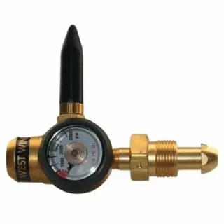 WESTERN Hi-Vis ENTERPRISES Deluxe Balloon Inflators, Helium, Cga 580, 3,000 Psi Inlet Gauge, RPB-6G WESTERN ENTERPRISES