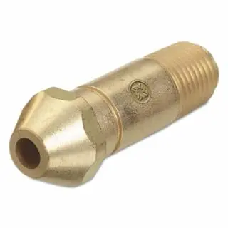WESTERN Knurled ENTERPRISES Regulator Inlet Nipple, Acetylene (Commercial), 1/4 (Npt), 2-1/2 L, Cga-300, 16-8 WESTERN ENTE...