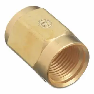 WESTERN Rapid ENTERPRISES Regulator Inlet Nuts, Air, Brass, Cga-347, Hand-Tight, 6347-2 WESTERN ENTERPRISES