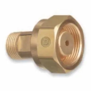 WESTERN Safe ENTERPRISES Naval Brass Cylinder Modifyor, From Cga-520 B Tank Acetylene To Cga-300 Commercial Acetylene, 306...