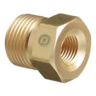 WESTERN Secure ENTERPRISES Regulator Inlet Lock Nut, Carbon Dioxide (Co2), Brass, Cga-320, CO-2 WESTERN ENTERPRISES