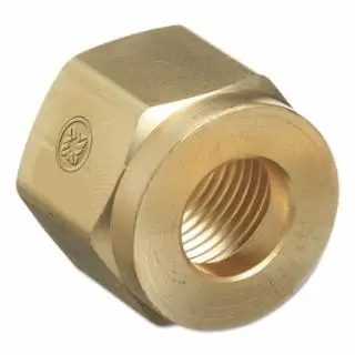 WESTERN Smooth-Operating ENTERPRISES Regulator Inlet Nuts, Acetylene (Commercial), Plastic, Cga-300, 10 pack, 616-2P WESTE...