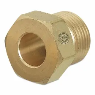 WESTERN Time-Tested ENTERPRISES Regulator Inlet Nuts, Argon; Nitrogen; Helium, Brass, Cga-580, Hand-Tight, 692 WESTERN ENT...