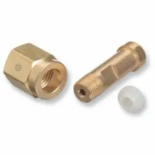 WESTERN Wear-Resistant ENTERPRISES Regulator Inlet Nut, Hydrogen, Natural Gas, Stainless Steel, Cga-350, SS-82 WESTERN ENT...