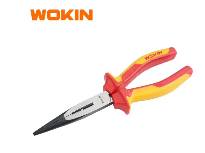 Wokin 8 Inch Lined Long Nose Pliers Premium Line