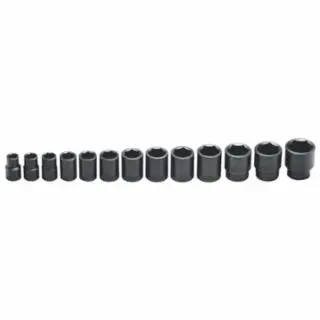 WRIGHT Rust-Resistant TOOL 13 Piece Impact Socket Sets, 1/2 , 6 Point, 1 piece per pack, 415 WRIGHT TOOL