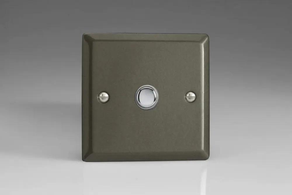 Varilight 1-Gang 6A 1-Way Push-to-Make Momentary Switch Graphite XPM1
