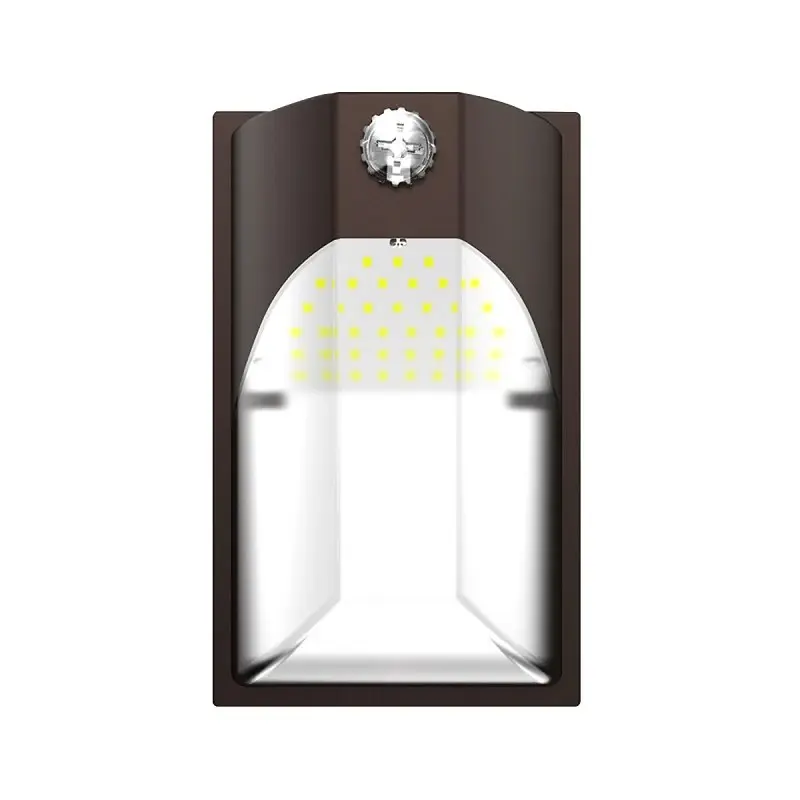 Halo EWP EWP15FSDBZ Entry Wall Pack, 120 V, 12 W, LED Lamp, 1659 Lumens, 5000 K Color Temp, Tough plastic Fixture