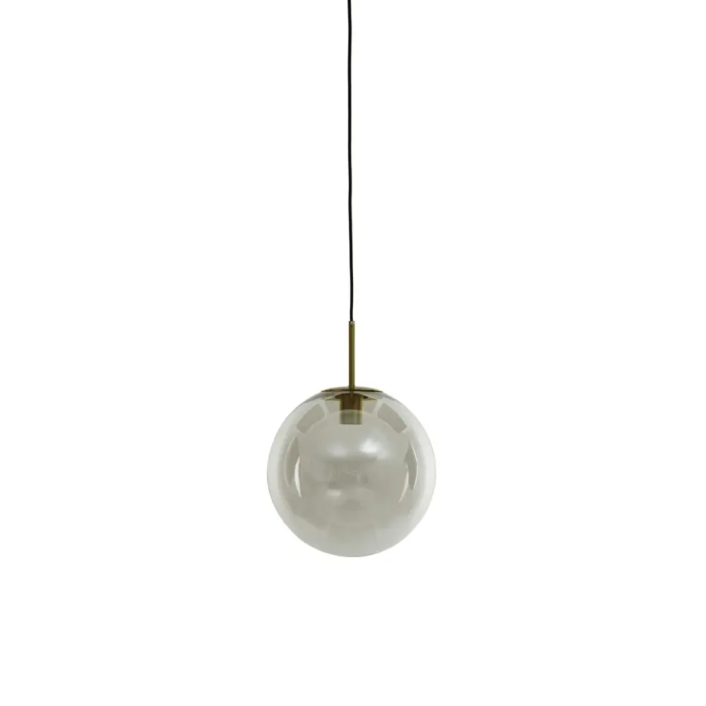 Medina Pendant Buoyant - Antique Bronze & Clear