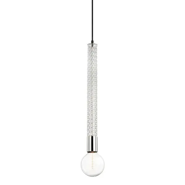 Pippin 1 Light Pendant Airy - Polished Nickel