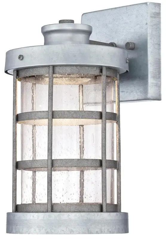 Westinghouse 6347800 Outdoor Wall Fixture, LED Lamp, 1000 Lumens, 2700 K Color Temp, Alloy Fixture, Galvanized Fixture