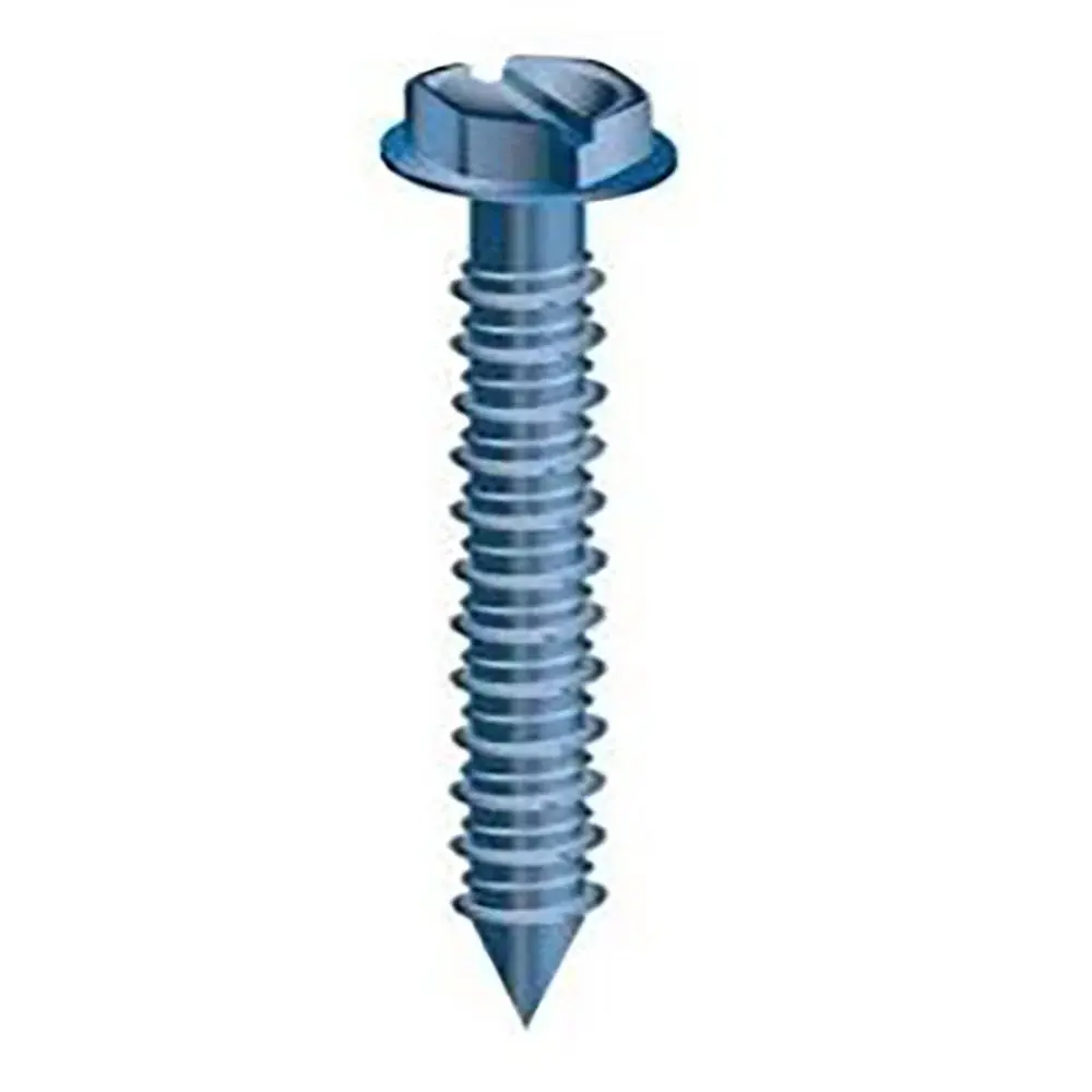 3/16" X 1-1/4" HEX HEAD ANCHOR SCREW TAPCON 25PK. W/BIT & DRIVER