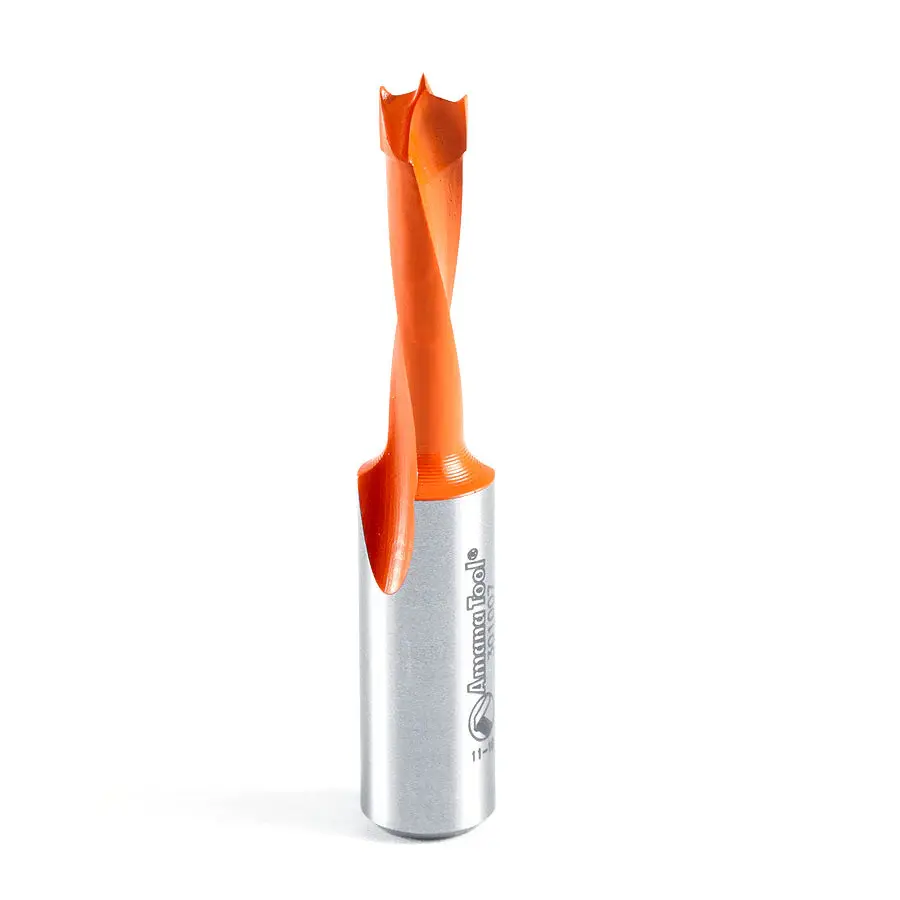 Amana Tool 301007 Carbide Tipped Brad Point Boring Bit L/H 1/4 Dia x 57mm Extended x 10mm Shank