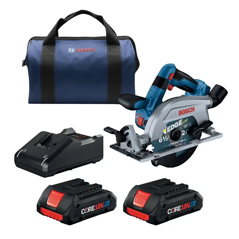 Bosch GKS18V-22LB25 Circular Saw Kit, Battery Included, 18 V, 144 W-hr, 6-1/2 Dia Blade, 2-1/4 Cutting Capacity